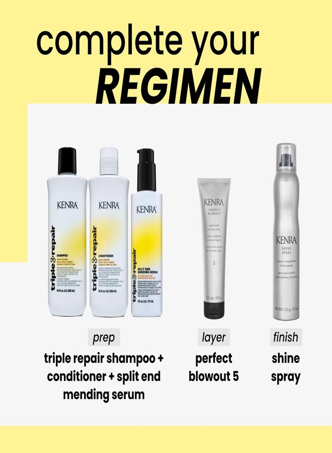 كينرا شامبو كينرا الاحترافي ثلاثي الإصلاح | يستهدف ويصلح الروابط الضعيفة أو المكسورة | الأطراف المتقصفة | الشعر التالف | يقوي الروابط | خالٍ من الكبريتات | 33.8 أونصة سائلة - Image 5